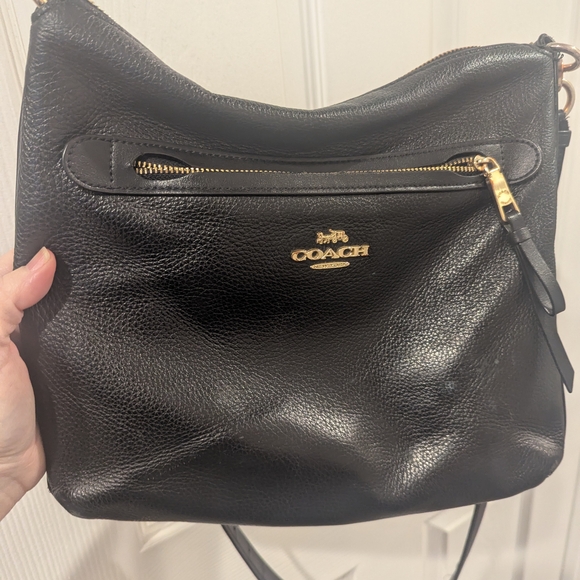 Coach Handbags - Coach Black Leather Crossbody Bag